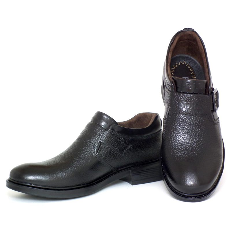 کفش مردانه چرم طبیعی مدل FORTIS مشکی